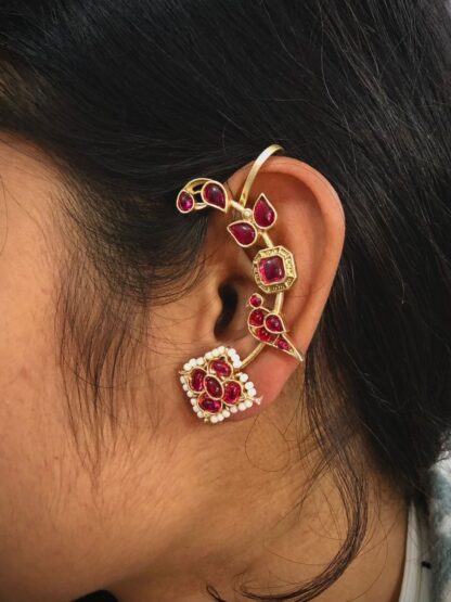 Chidiya ornate ear cuff - 4 - Image 2