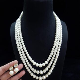 Dainty layered pearl set - 1