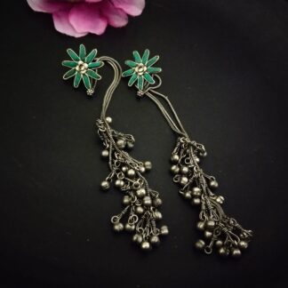 Kashmiri earrings - firozi