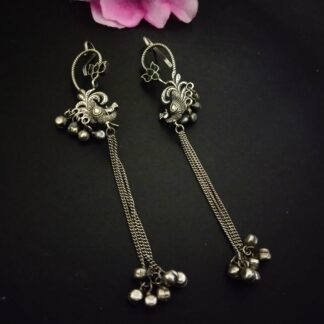 Kashmiri ear cuffs - green