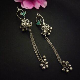 Kashmiri ear cuffs - firozi