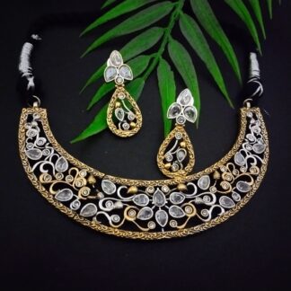 Hasli floral choker set -1