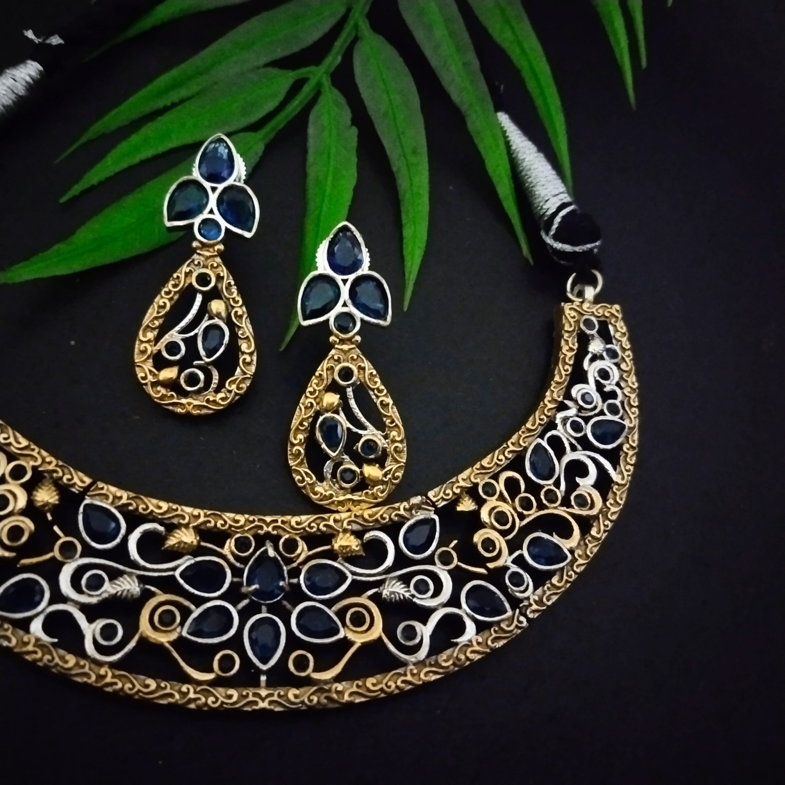 Hasli floral choker set - 5 - Image 2