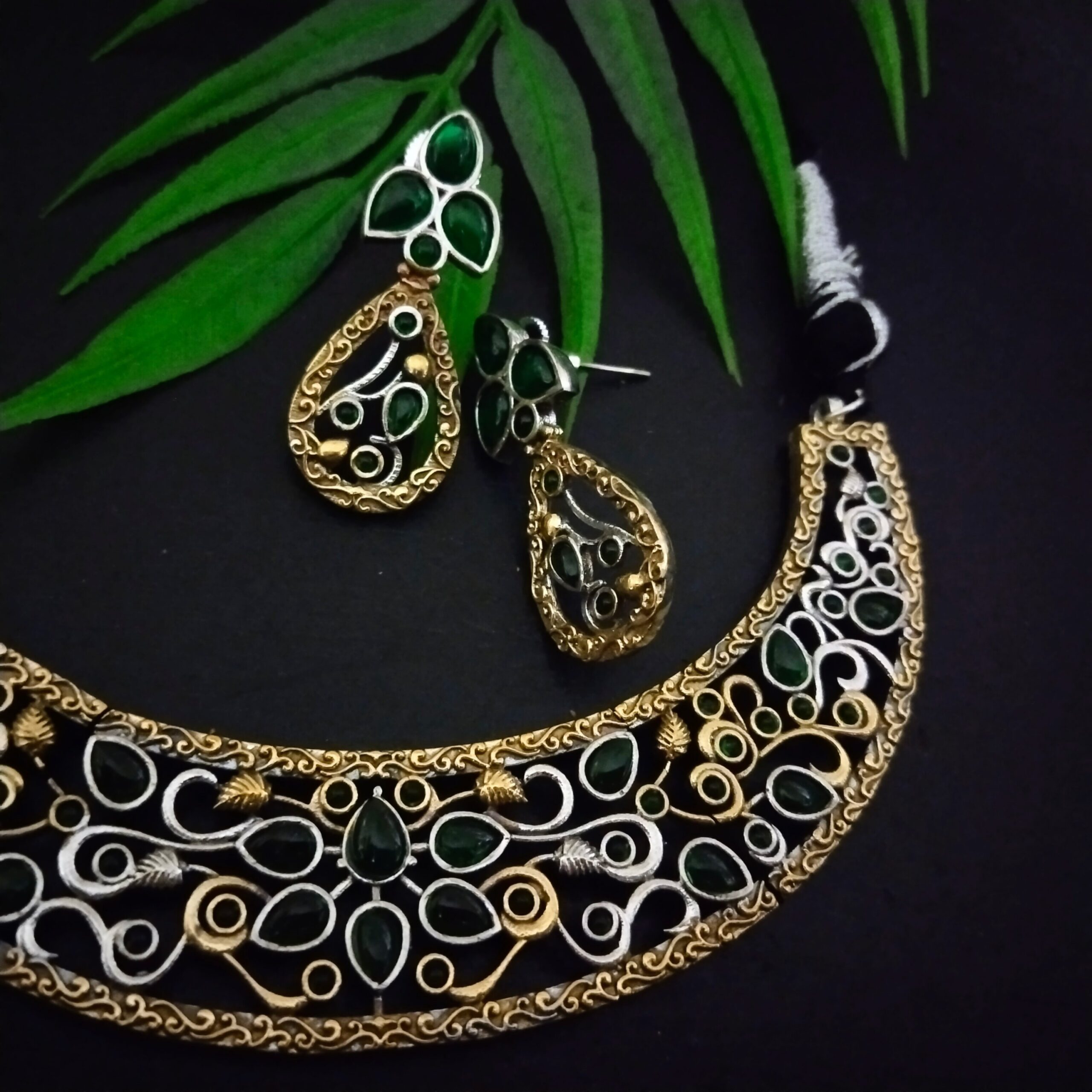 Hasli floral choker set -3 - Image 2