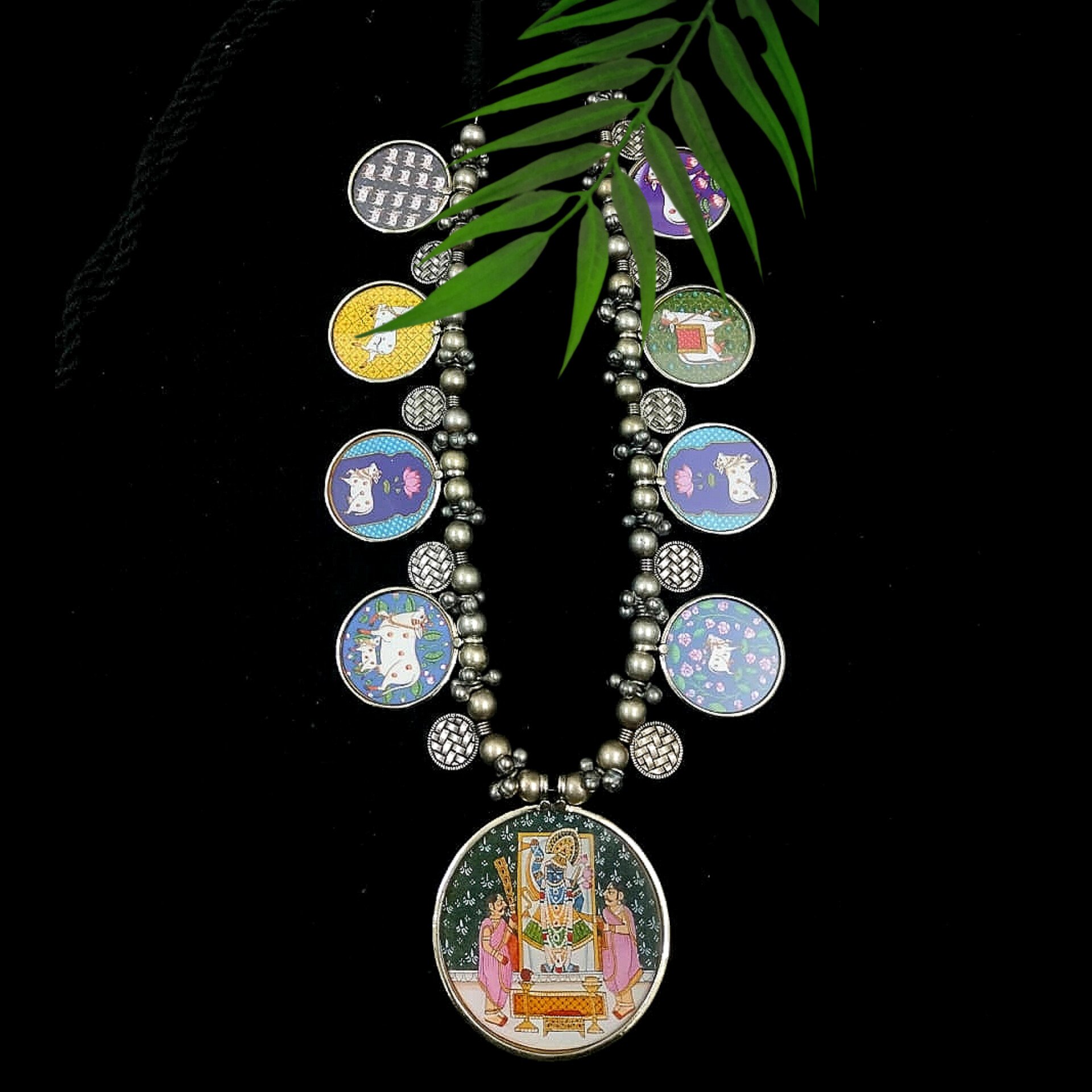 Chitrakari pichwai ghungroo fusion - 5