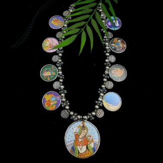 Chitrakari pichwai ghungroo fusion - 3