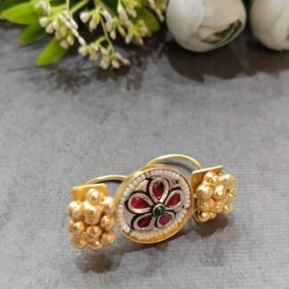 Sunheri ghungroo cluster ring - 2