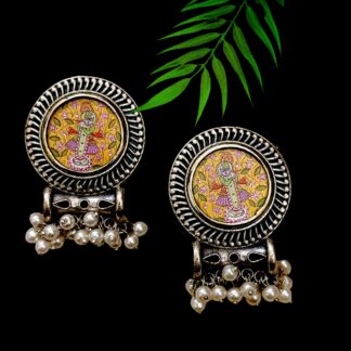 Round Shrinathji Taveez studs