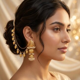 Kashmiri earchain with jhumka