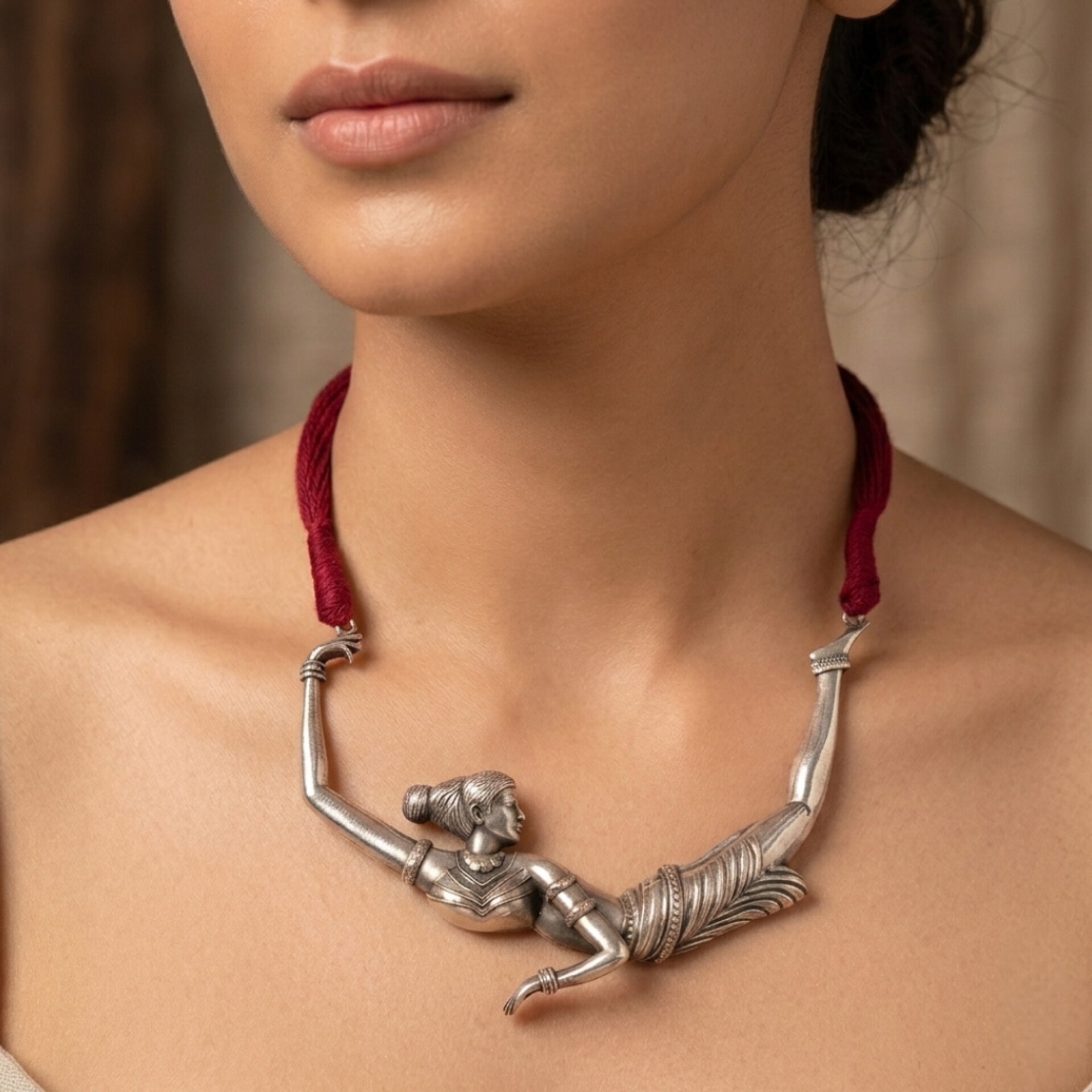 Apsara - maroon - Image 3