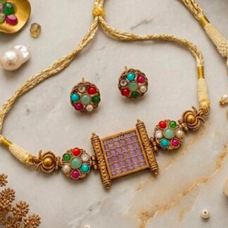 Square geometric choker set - 1