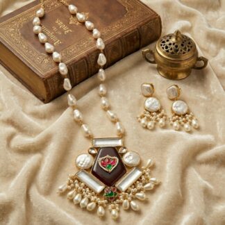 MOP kundan neckpiece set - 3
