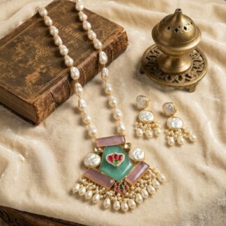 MOP kundan neckpiece set - 2
