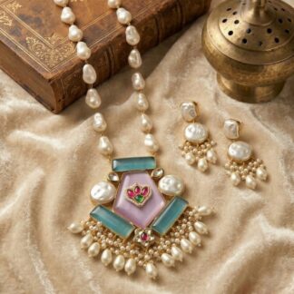 MOP kundan neckpiece set -1