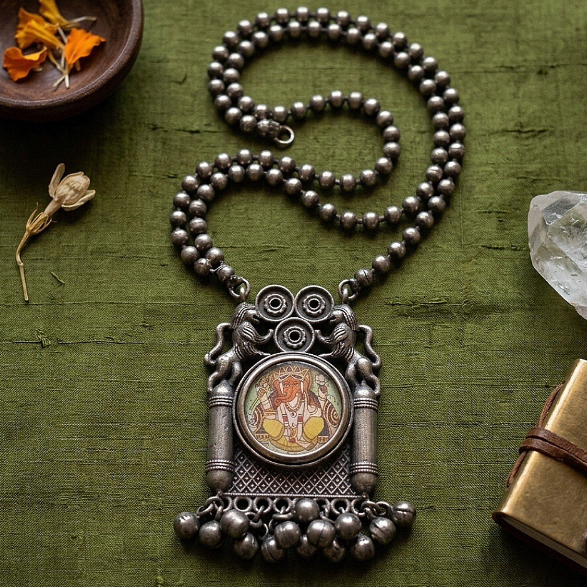 Classic ornate chitrakari - Ganesha 1
