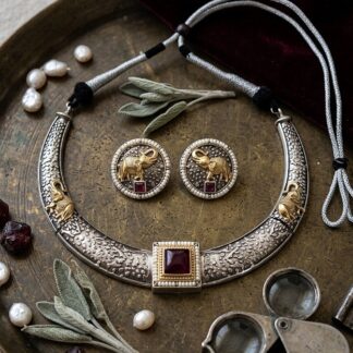 Dainty haathi fusion set - 2