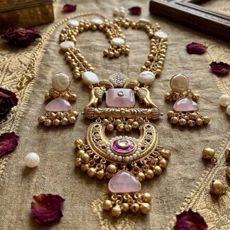 Kashmiri sunheri fusion neckpiece set - 2